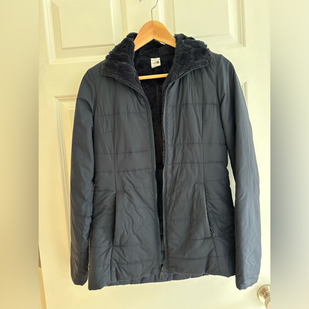 The North Face Women's Black Puffer Jacket with Plush Lining